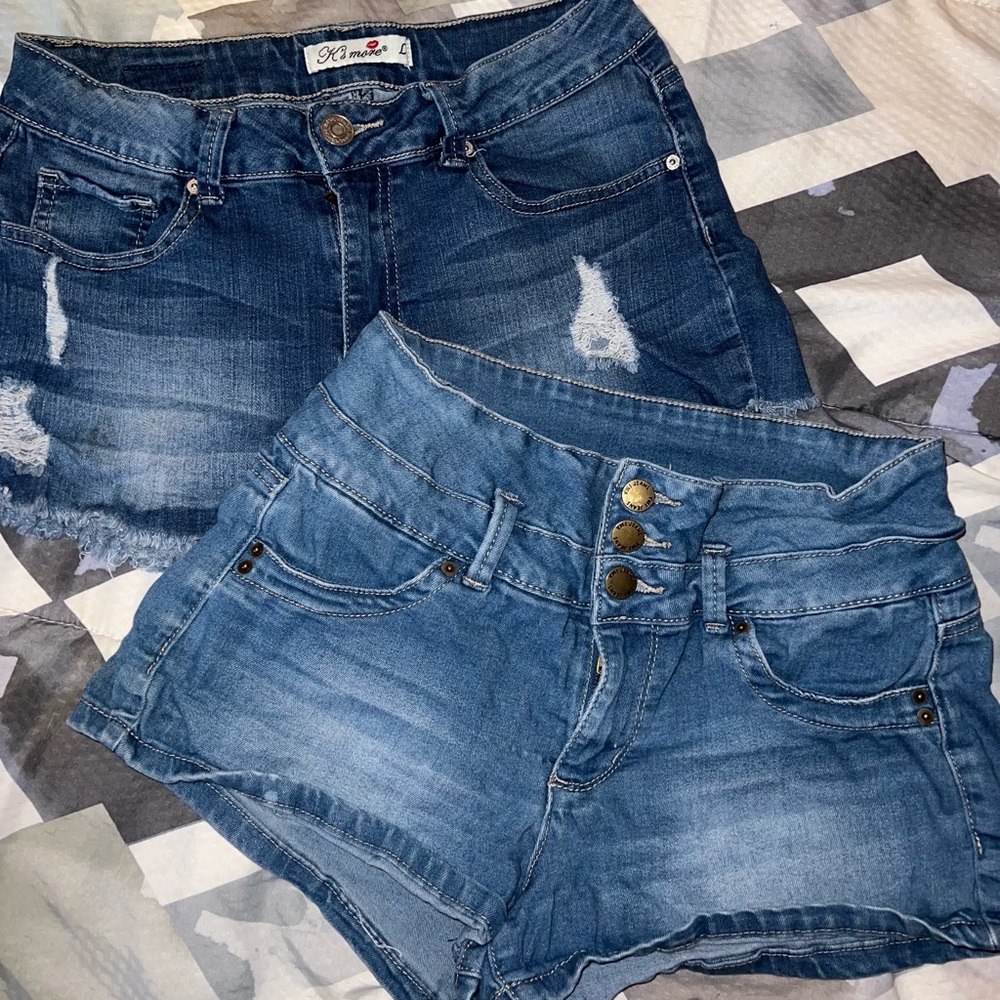 Set of 2 denim shorts